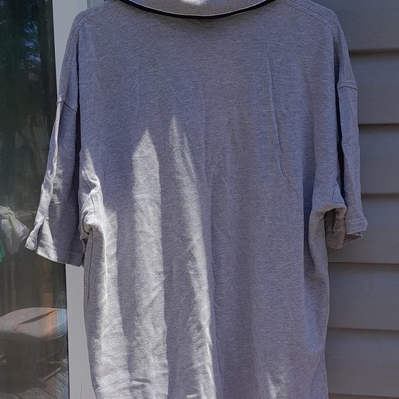 Warner Bros Gray Batman Dark Knight XL Polo Y2K Shirt EUC - Picture 5 of 5